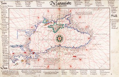 Carta do Mar Negro de Battista Agnese