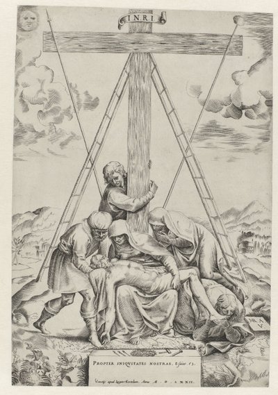 Lamentação de Cristo de Battista Angolo del Moro
