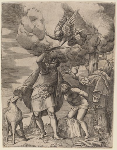 O sacrifício de Abraão de Battista Franco