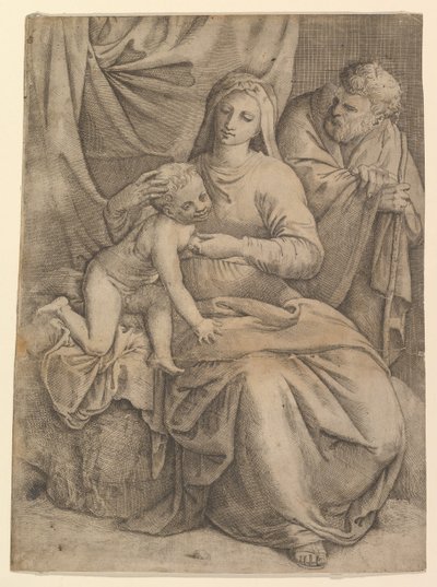 A Sagrada Família, 1510-61. de Battista Franco Veneziano