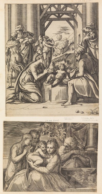 Familia sagrada. de Battista del Moro