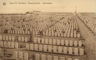 Cemitério Tyne Cot em Passchendaele de Belgian Photographer