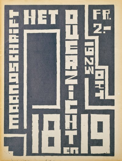 Capa de uma edição de 1923 da revista "The Overview", 1923 de Belgian School