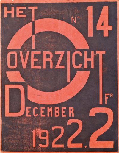 Capa da edição de dezembro de 1922 da revista "Hetoverzicht", 1922 de Belgian School