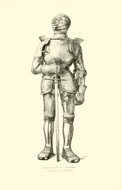Terno Maximilian alemão de armadura de Belgian School