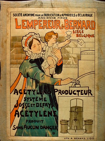 Lempereur & Bernard Acetileno Iluminação de Belgian School