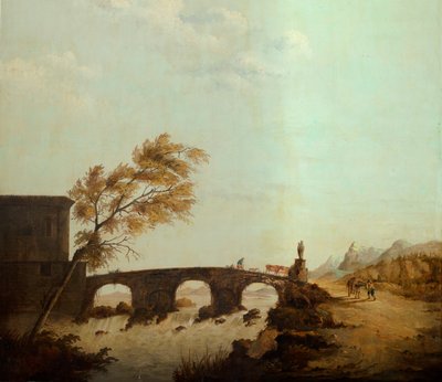 Segunda sala nos fundos, sala de reuniões, murais com cenas rurais em estilo clássico, provavelmente de cerca de 1810, cena 1 de Belgian School