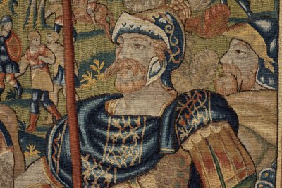 História de Cyrus II O Grande, c.1590 (tapeçaria) de Belgian School