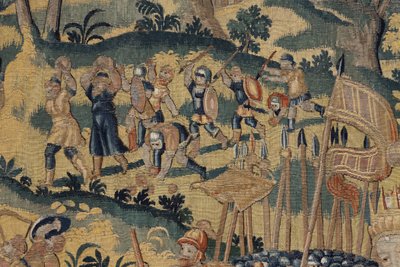 História de Cyrus II O Grande, c.1590 (tapeçaria) de Belgian School