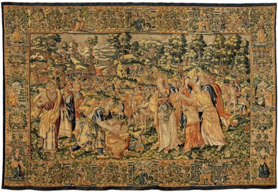 História de Cyrus II O Grande, c.1590 (tapeçaria) de Belgian School