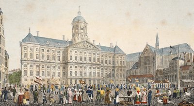 Cena da rua, c.1895 (photochrom) de Belgian School