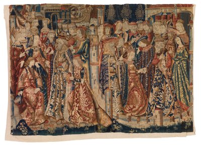 Tapeçaria, O noivado e o casamento "Les Fiancailles et le Marriage de Marie de Bourgogne et de Maximilien", de Tournai ou Bruxelas de Belgian School