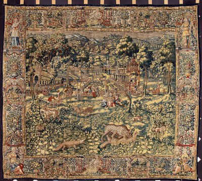 A Tapeçaria de caça dos fabricantes de Bruxelas. Genes do século XVI, Musei di Strada Nuova de Belgian School