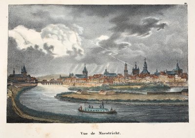 Vista de Maestricht, c.1895 (photochrom) de Belgian School