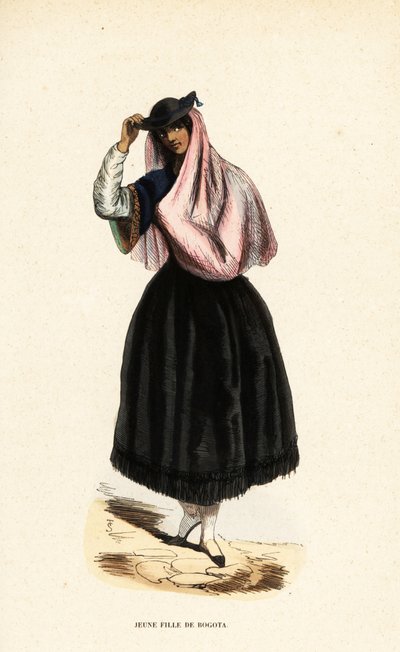 Jovem mulher de Bogotá, Colômbia de Belgian School
