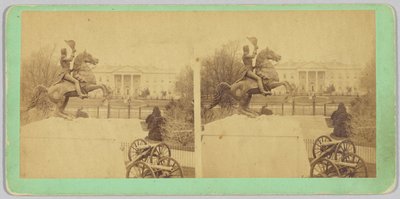 A estátua equestre colossal de bronze do general Andrew Jackson de Bell and Brother