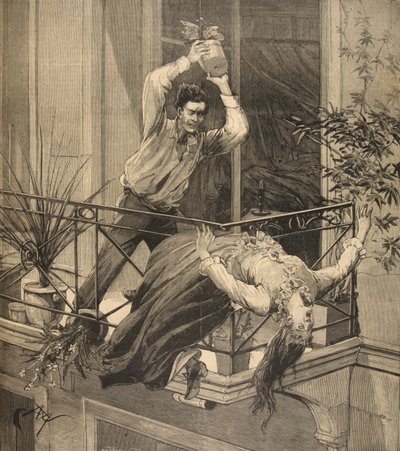 Uma mãe morta por seu filho, de &39;Le Petit Parisien&39;, 20 de setembro de 1891 de Beltrand and Clair Guyot, E. Dete