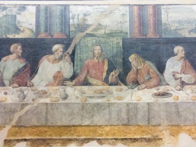 A última ceia, detalhe de Benedetto Coda