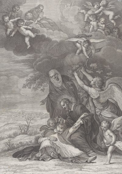Milagre de um santo, 1777 de Benedetto Eredi