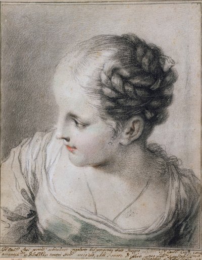 Cabeça de uma menina de Benedetto Luti