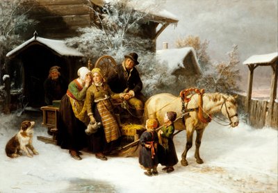 Saindo de casa (cena de Dalecarlian) de Bengt Nordenberg