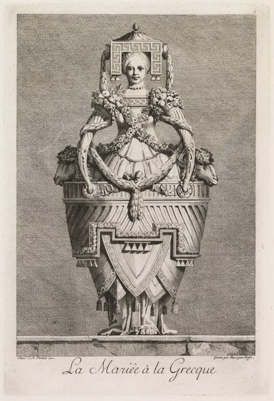 Mascarada Grega: A Noiva na Placa Grega 6, 1771. de Benigno Bossi