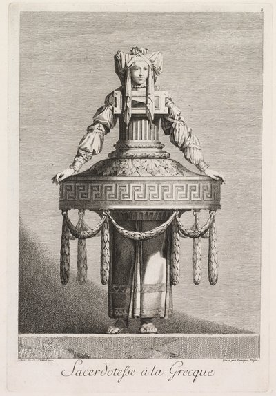 Máscara Grega: Sacerdotisa Grega (ilustração 8) de Benigno Bossi