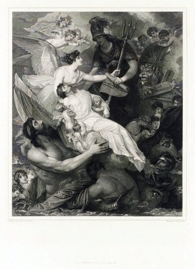 A Apoteose de Horatio Nelson (1758-1805) de Benjamin (after) West
