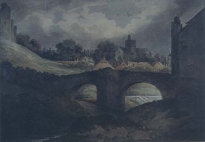 Brecon cidade e ponte de Benjamin Barker