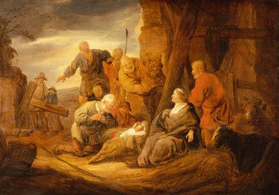 A Adoração dos Pastores (óleo) de Benjamin Gerritsz. Cuyp