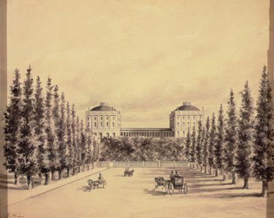 Capitólio dos Estados Unidos da Pennsylvania Avenue, c.1814 de Benjamin Henry Latrobe