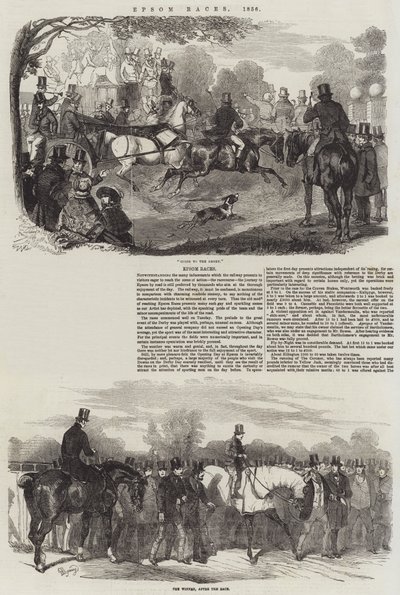 Corridas de Epsom, 1856 de Benjamin Herring
