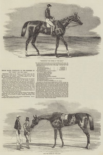 Epsom Races, Retratos dos vencedores do Derby e dos Oaks de Benjamin Herring