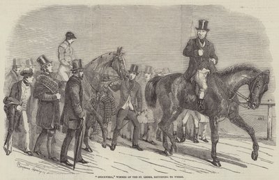 Stockwell, vencedor do St Leger, voltando a pesar de Benjamin Herring
