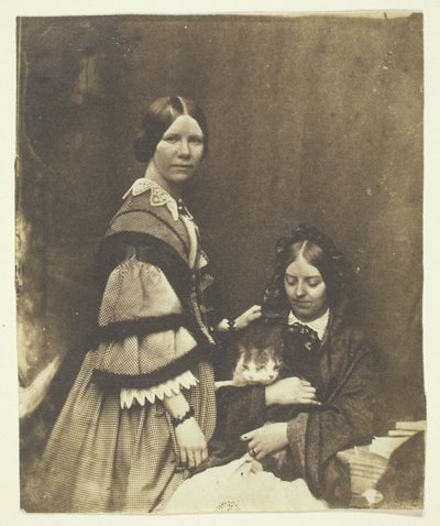 Sra. Craik Segurando Gato de Benjamin Mulock