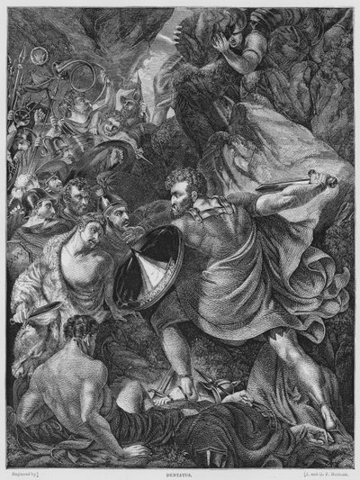 Dentatus (gravura) de Benjamin Robert (after) Haydon