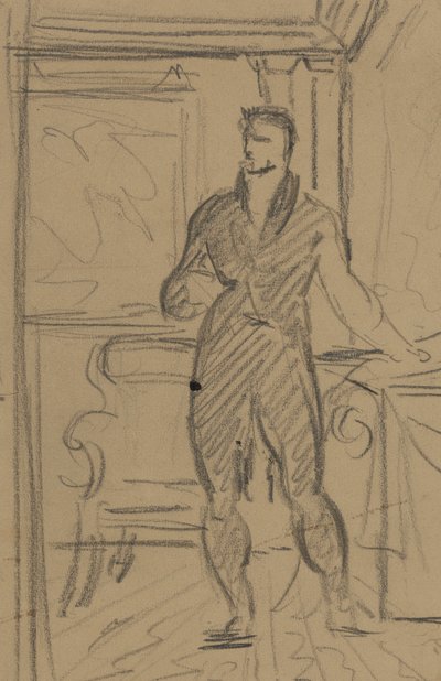 Estudo Figurativo de um Homem em Fato Formal de Benjamin Robert Haydon