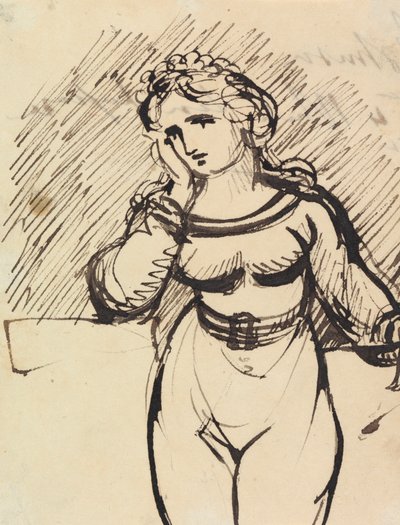 Estudo da figura de uma mulher de Benjamin Robert Haydon