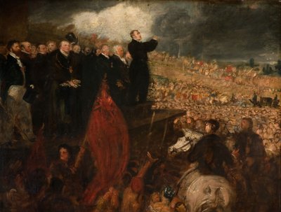 Reunião da União Política de Birmingham, 1832-33. de Benjamin Robert Haydon