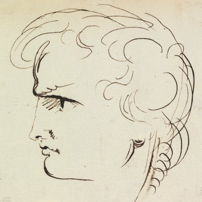Estudo do Retrato de um Jovem de Benjamin Robert Haydon