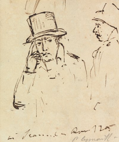 Estudos de Homens com Chapéus de Benjamin Robert Haydon