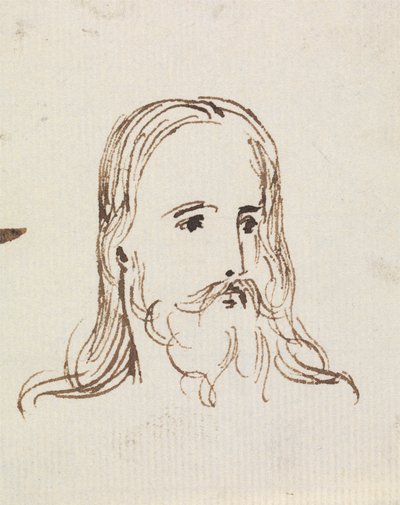 Estudo Para, a Entrada de Cristo em Jerusalém de Benjamin Robert Haydon