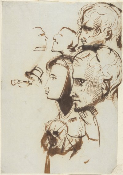 Estudo de Faces de Benjamin Robert Haydon