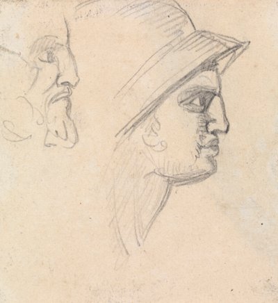 Estudo das cabeças masculinas de Benjamin Robert Haydon