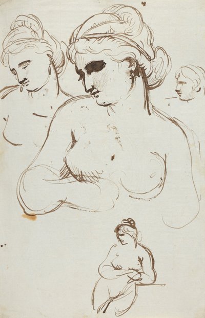 Estudo de Fêmea Nua de Benjamin Robert Haydon