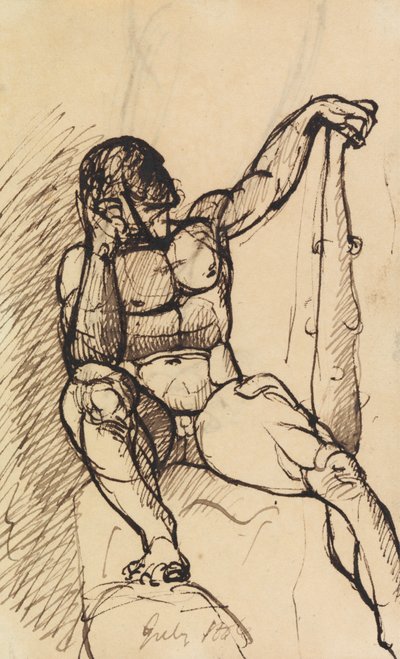 Estudo de um Nu Masculino de Benjamin Robert Haydon