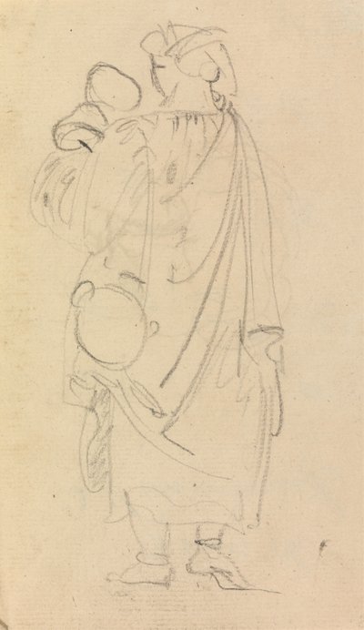 Estudo de uma Mulher, Carrying a Child de Benjamin Robert Haydon