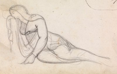 Estudo de uma Mulher numa Reclina Parcial de Benjamin Robert Haydon