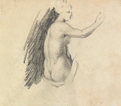 Estudar o verso de uma figura nua de Benjamin Robert Haydon