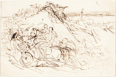 Xenofonte e os gregos avistando o mar [reto] de Benjamin Robert Haydon